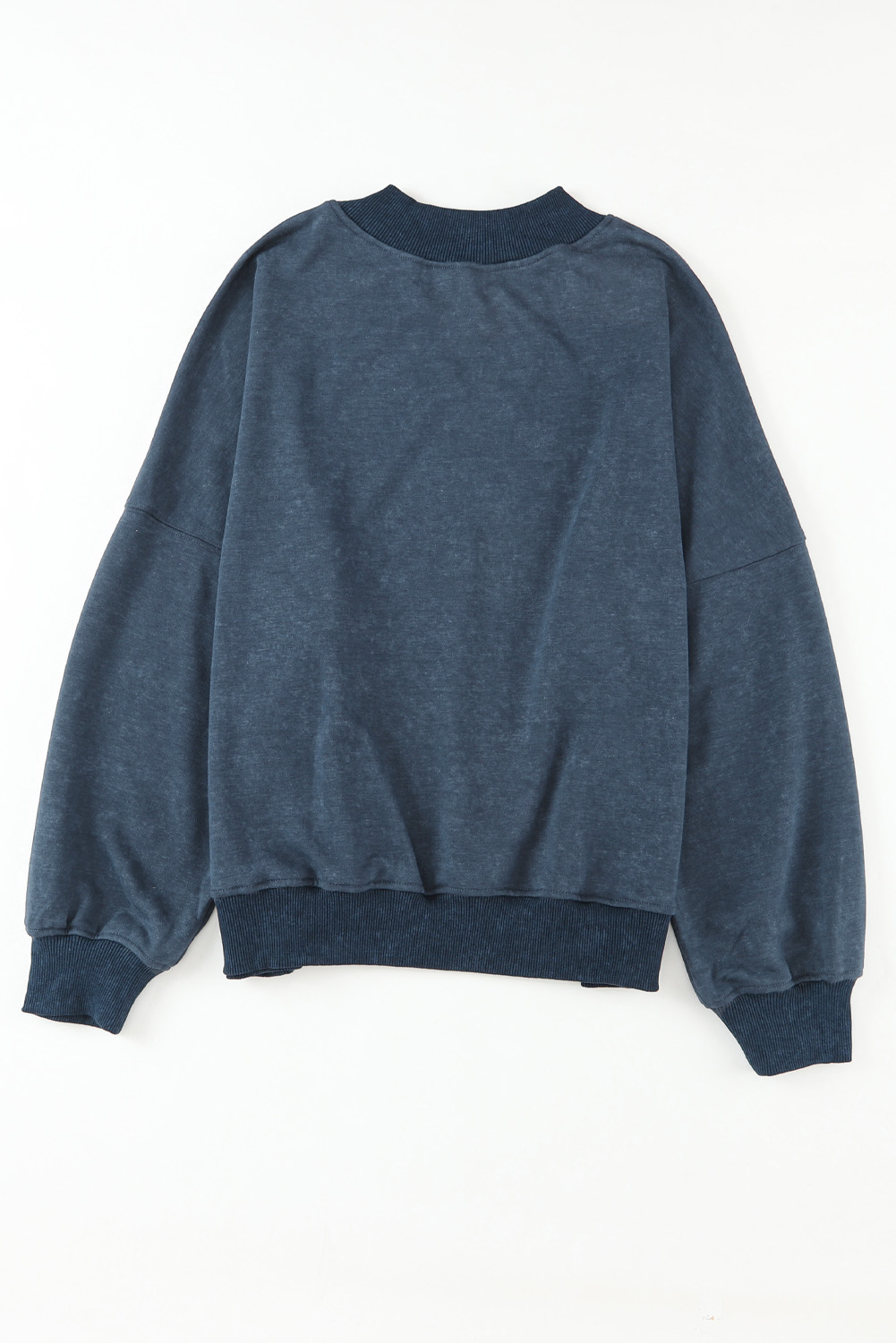 Brown Drop Shoulder Crew Neck Pullover Sweatshirt - loveforevers