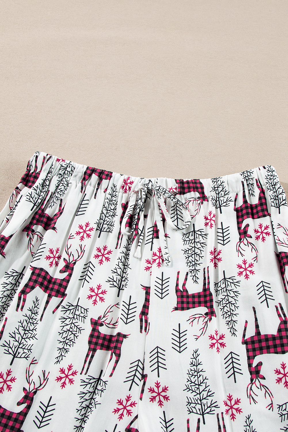 White Christmas Printed Shirt and Pants Pajama Set - loveforevers