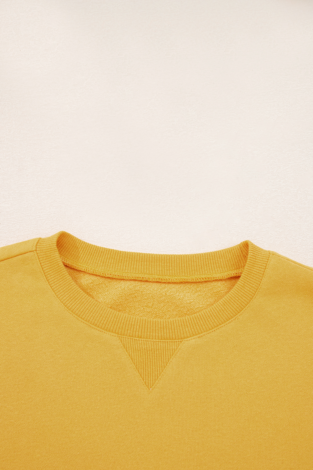 Citrus Pleated Balloon Sleeve Pullover Solid Sweatshirt - loveforevers