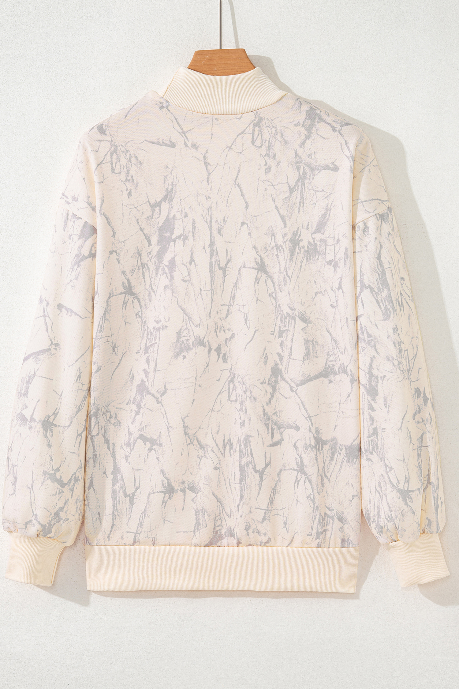 Beige Camo Print Baggy Drawstring Jogger Sweatpants - loveforevers