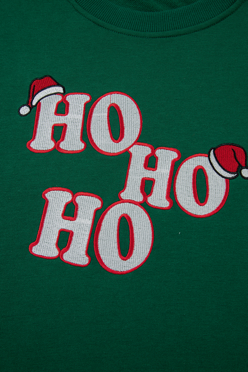 Evergreen Embroidered Letter Graphic Christmas Fashion Sweatshirt - loveforevers