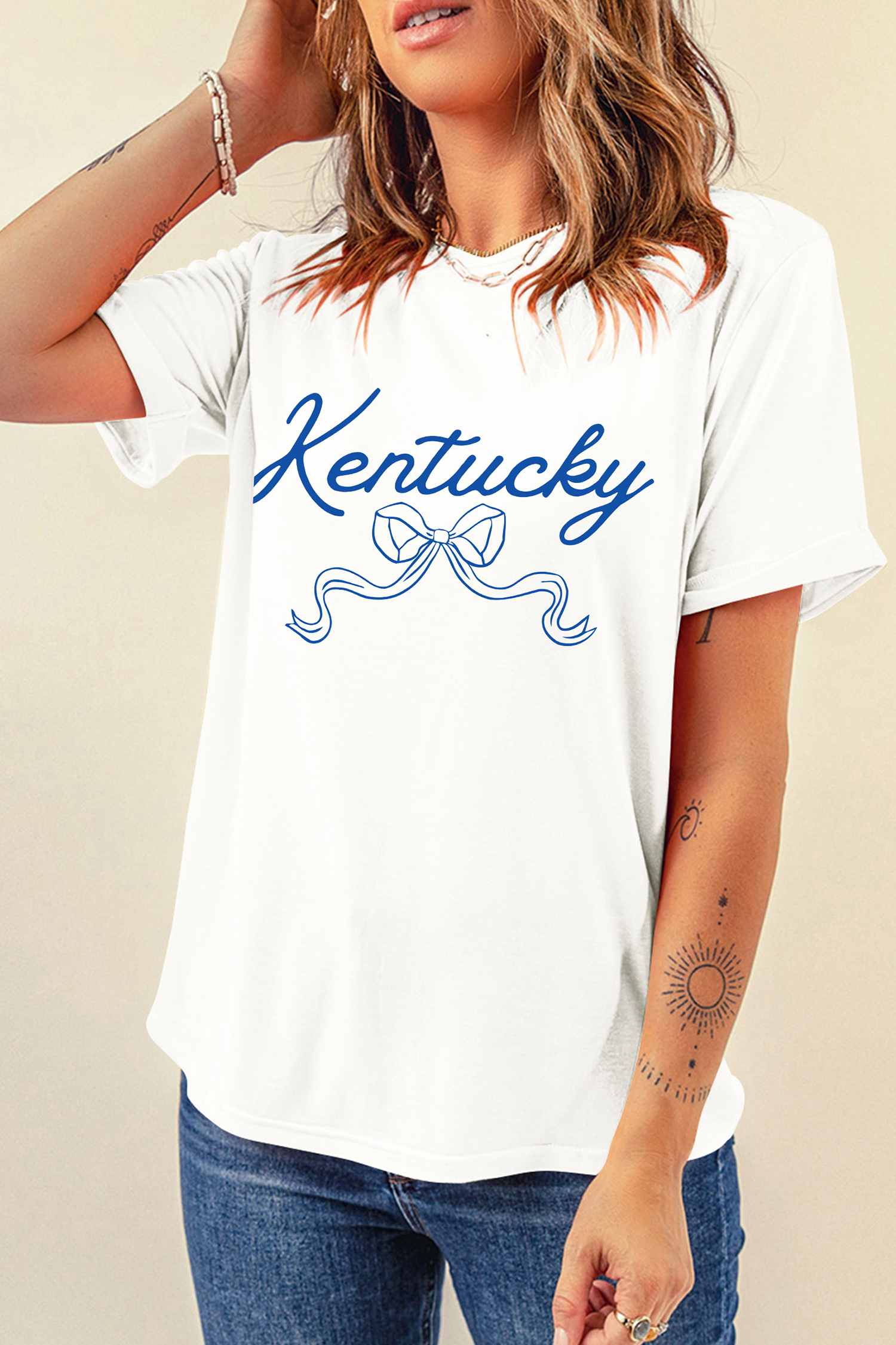 Green Camouflage KENTUCKY Crew Neck Summer Top - loveforevers