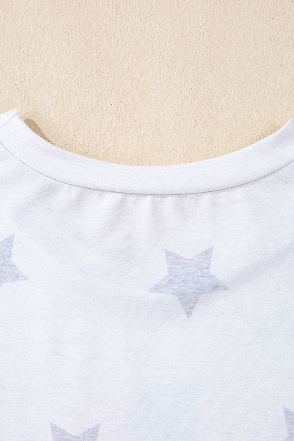 Khaki Patriotic Flag Bow Graphic Starry Round Neck T Shirt - loveforevers