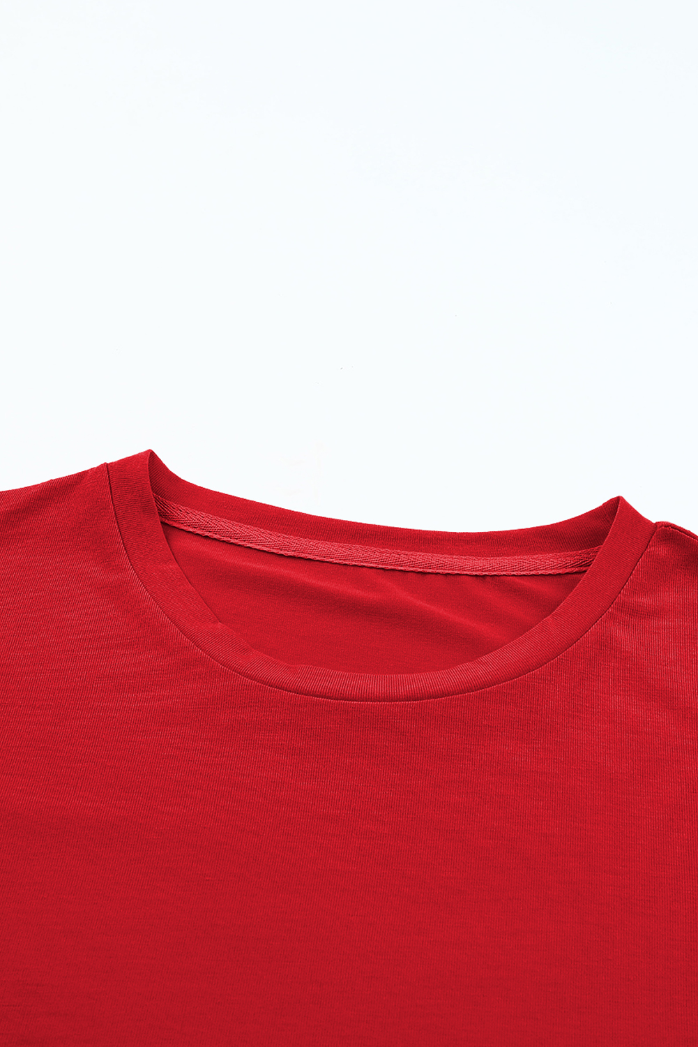 Khaki Casual Plain Crew Neck Tee - loveforevers