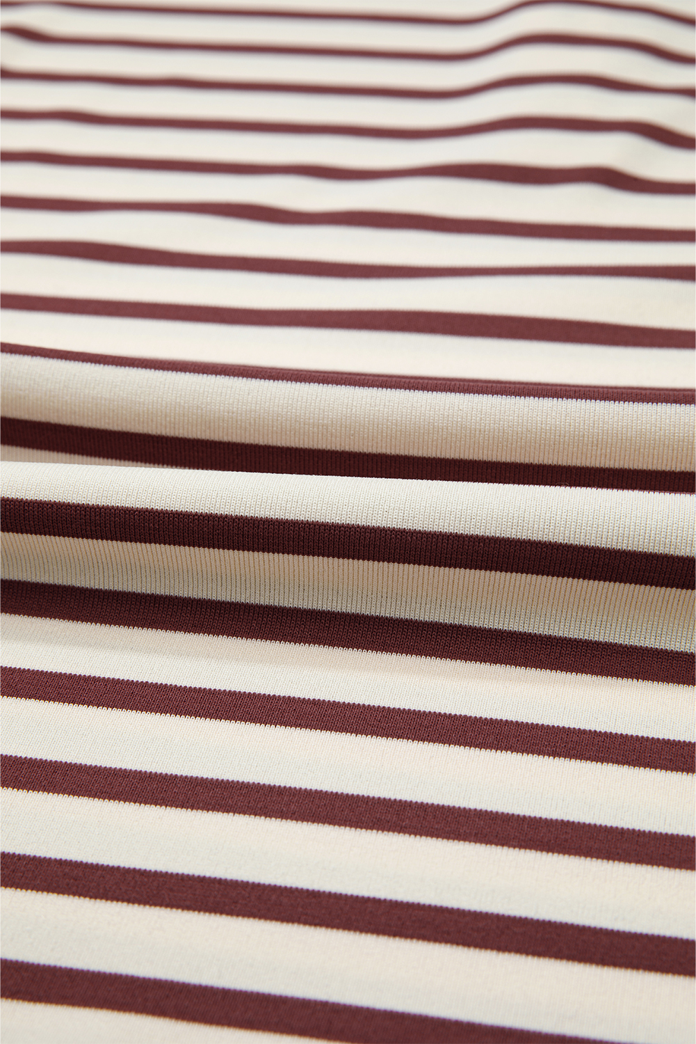 Red Dahlia Striped Print Drop Shoulder Long Sleeve Henley Top - loveforevers