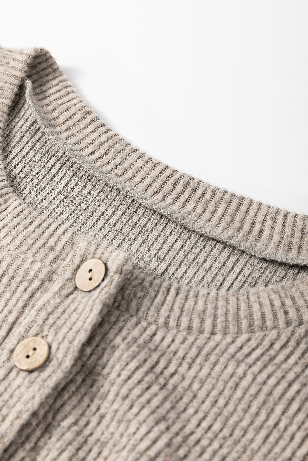 Contrast Ribbed Loose Fit Long Sleeve Top - loveforevers