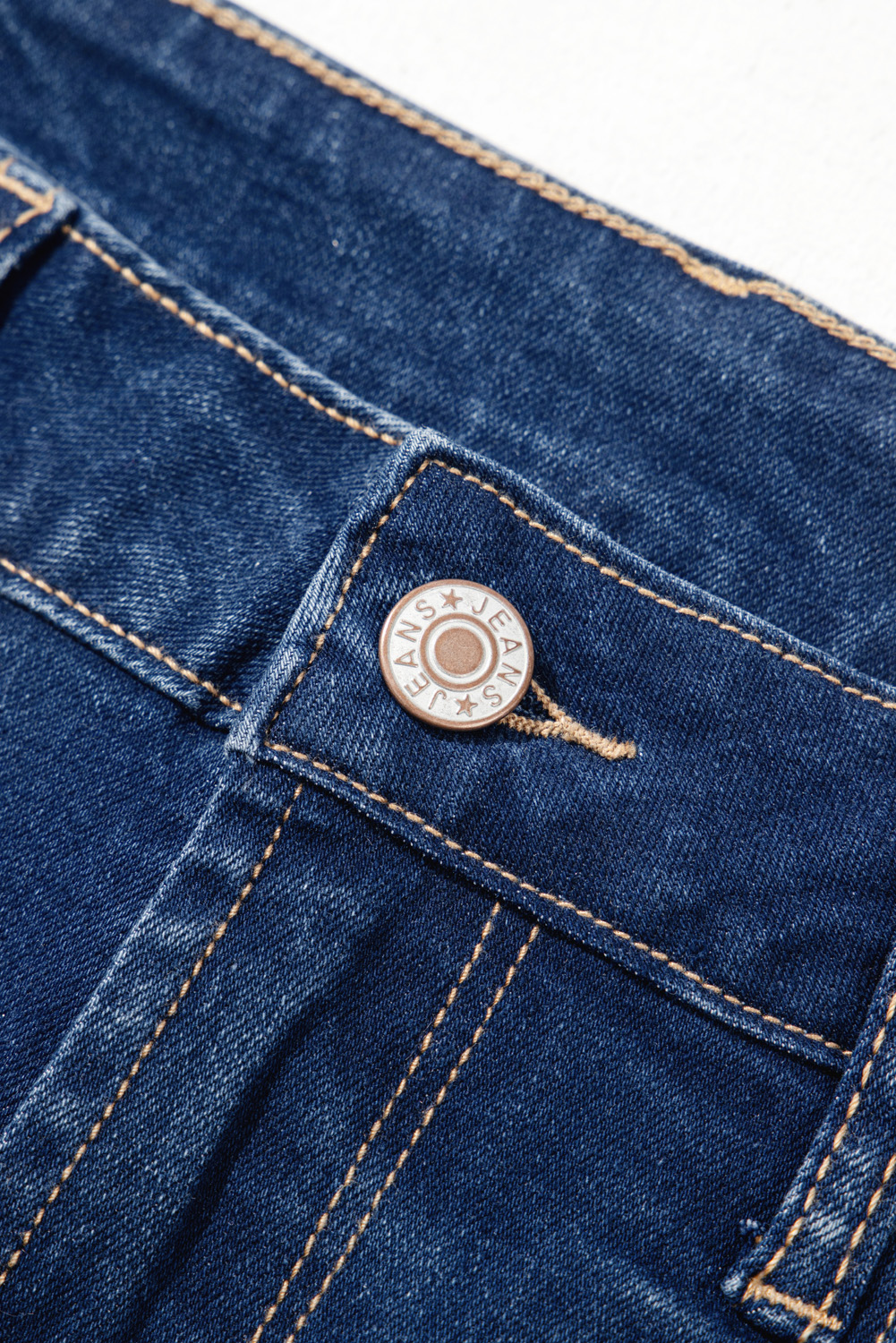Sail Blue Center Seam Deep Wash Straight Jeans - loveforevers