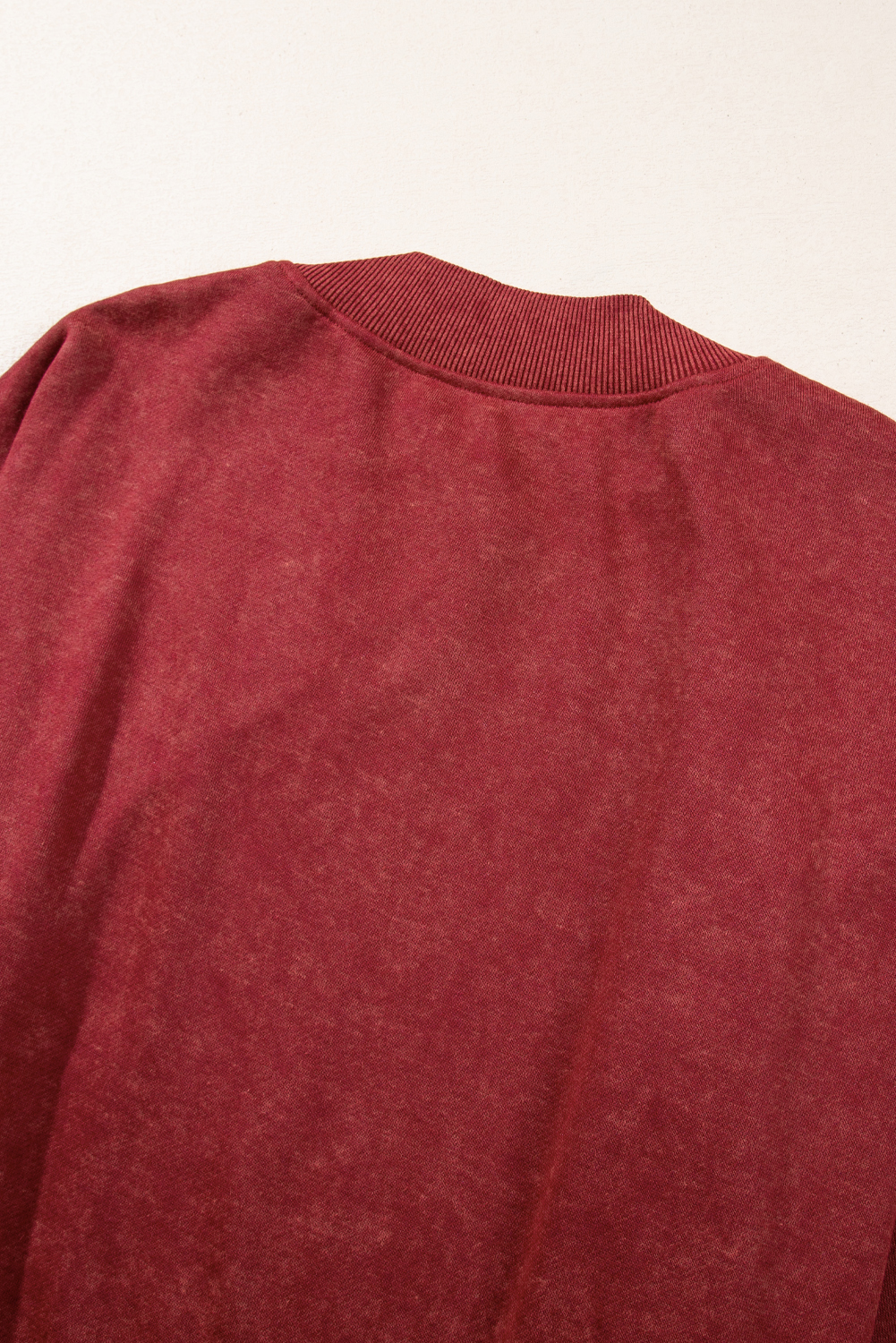 Brown Drop Shoulder Crew Neck Pullover Sweatshirt - loveforevers