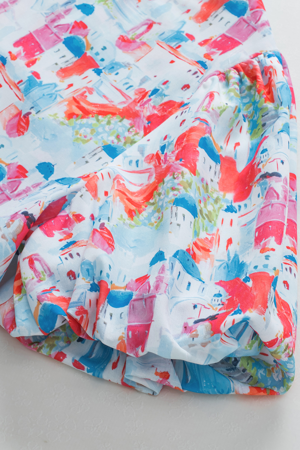 Sky Blue Parisian Avenue Babydoll Top - loveforevers
