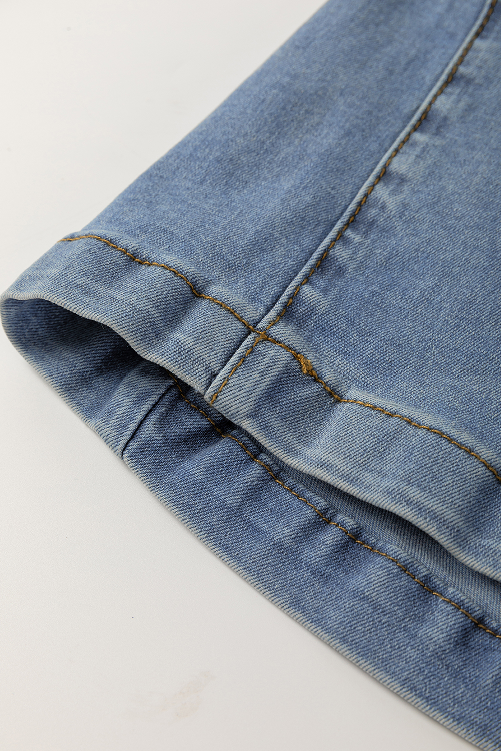 Ashleigh Blue Washed Pleated Detail Wide Leg Jeans - loveforevers