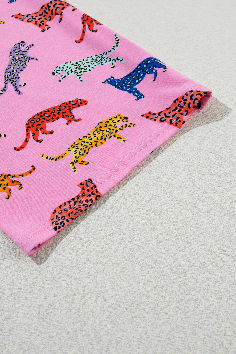 Pink Cheetah Print Shirt and Pants Pajama Set - loveforevers
