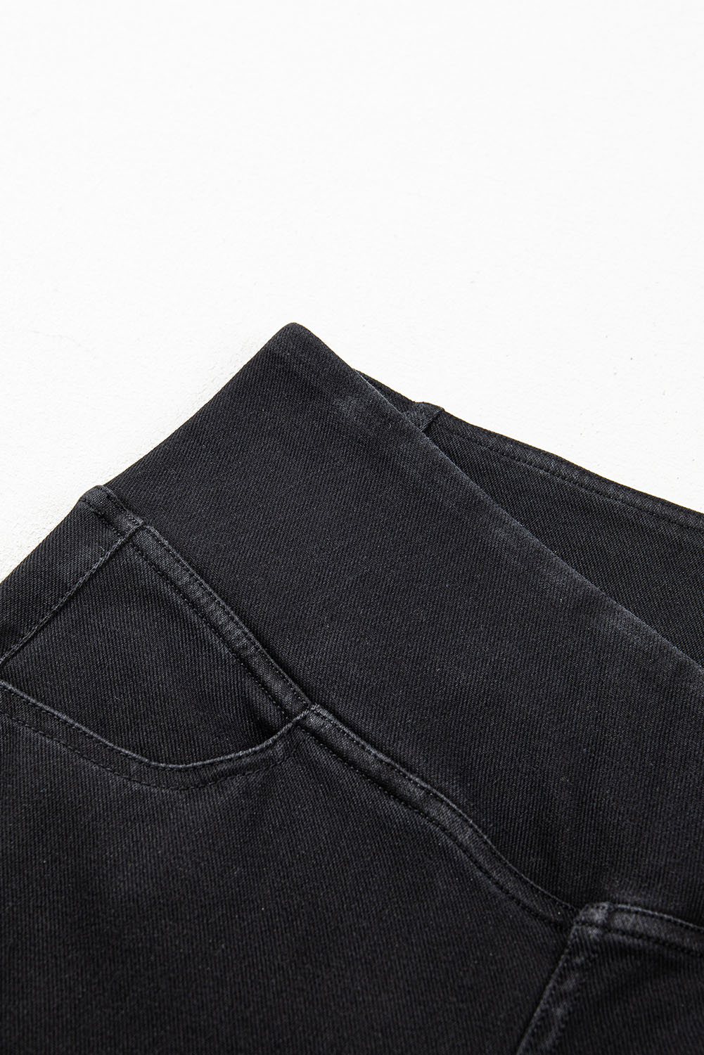 Black Arched Waist Stretchy Slim Fit Jeggings - loveforevers