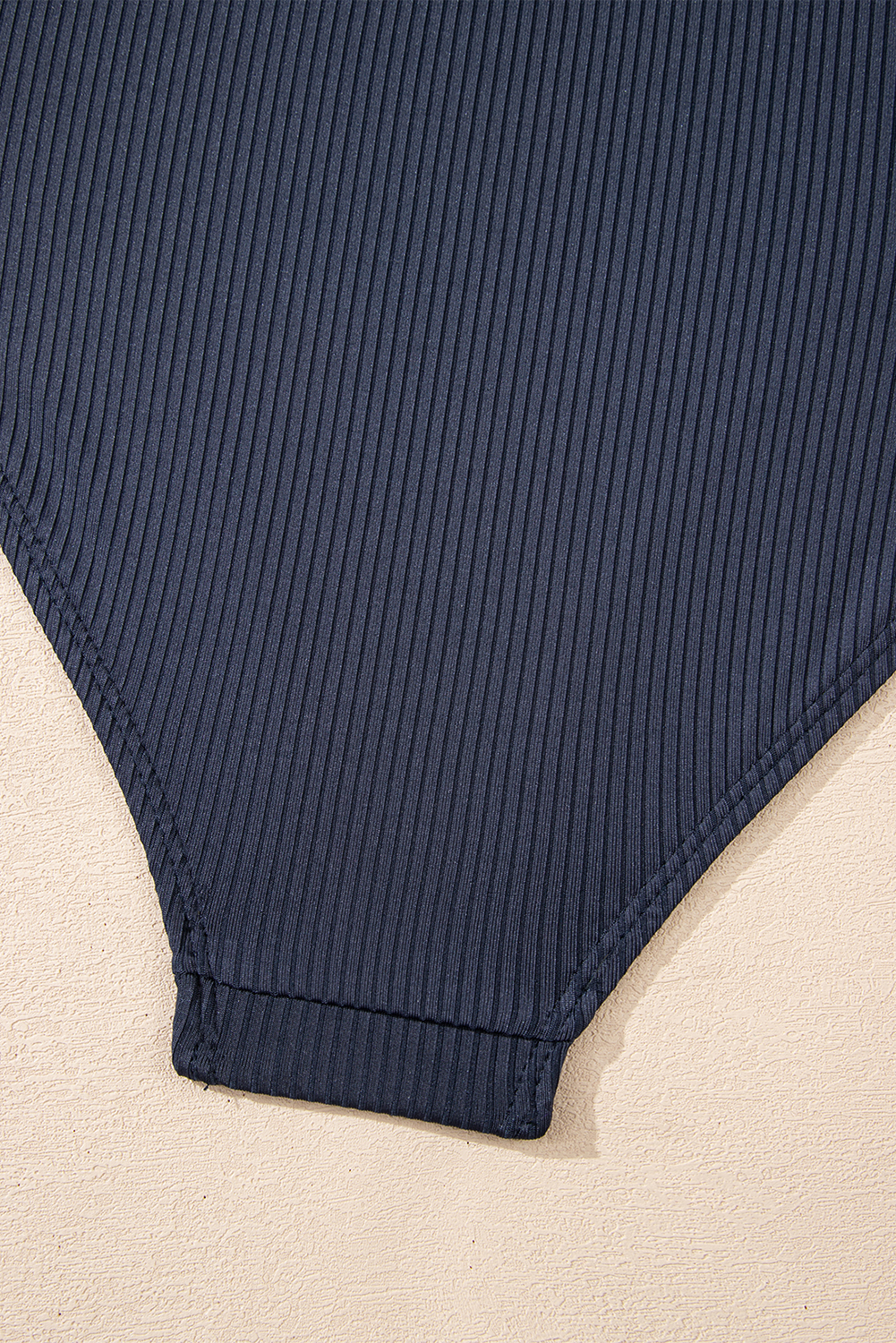 Blackish Green Ruched U Neck Ribbed Tankini - loveforevers