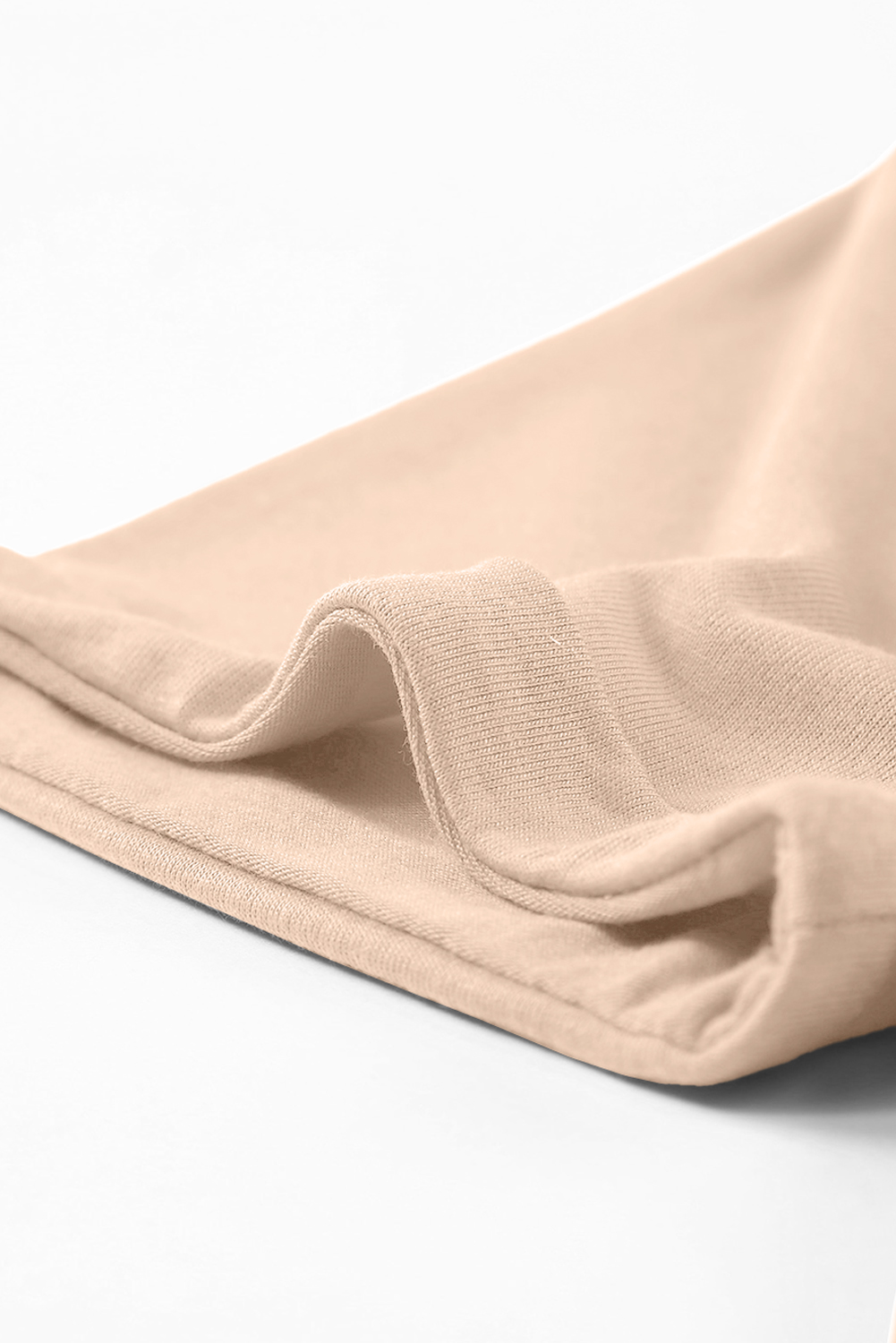 Khaki Casual Plain Crew Neck Tee - loveforevers