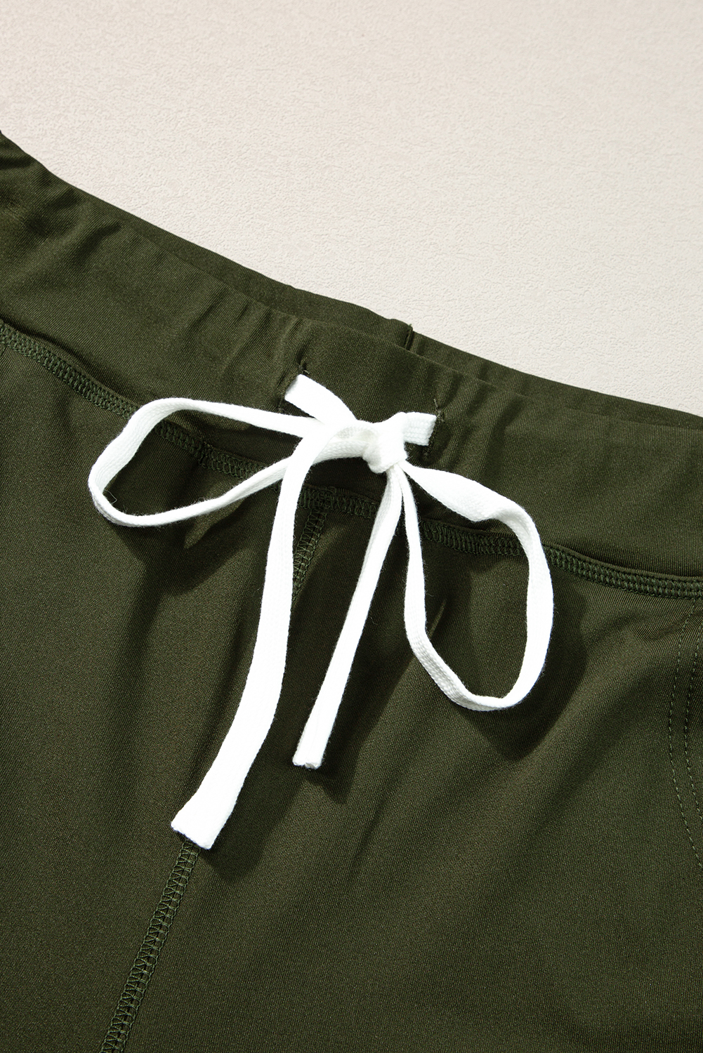 Black Drawstring Elastic Waistband Pocketed Joggers - loveforevers