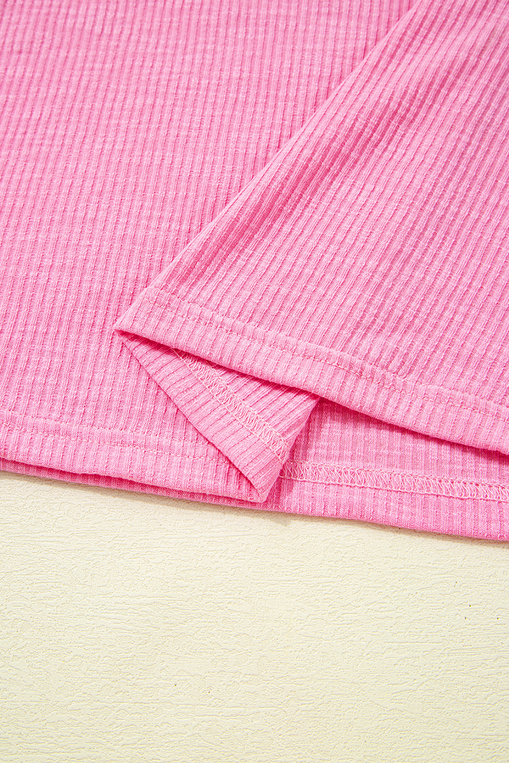 Bonbon Striped Ruffle Flutter Sleeve Ribbed Blouse - loveforevers