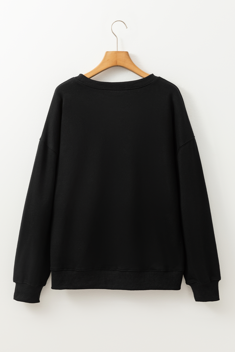 Black Thanksgiving Turkey Graphic Drop Shoulder Sweatshirt - loveforevers
