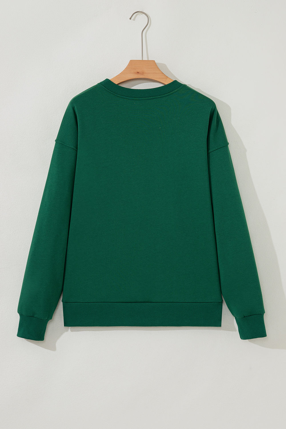 Evergreen Embroidered Letter Graphic Christmas Fashion Sweatshirt - loveforevers