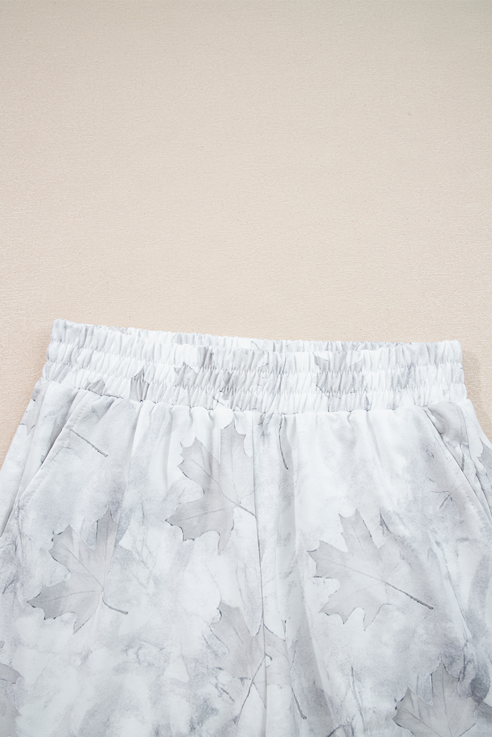 Beige Camo Print Baggy Drawstring Jogger Sweatpants - loveforevers