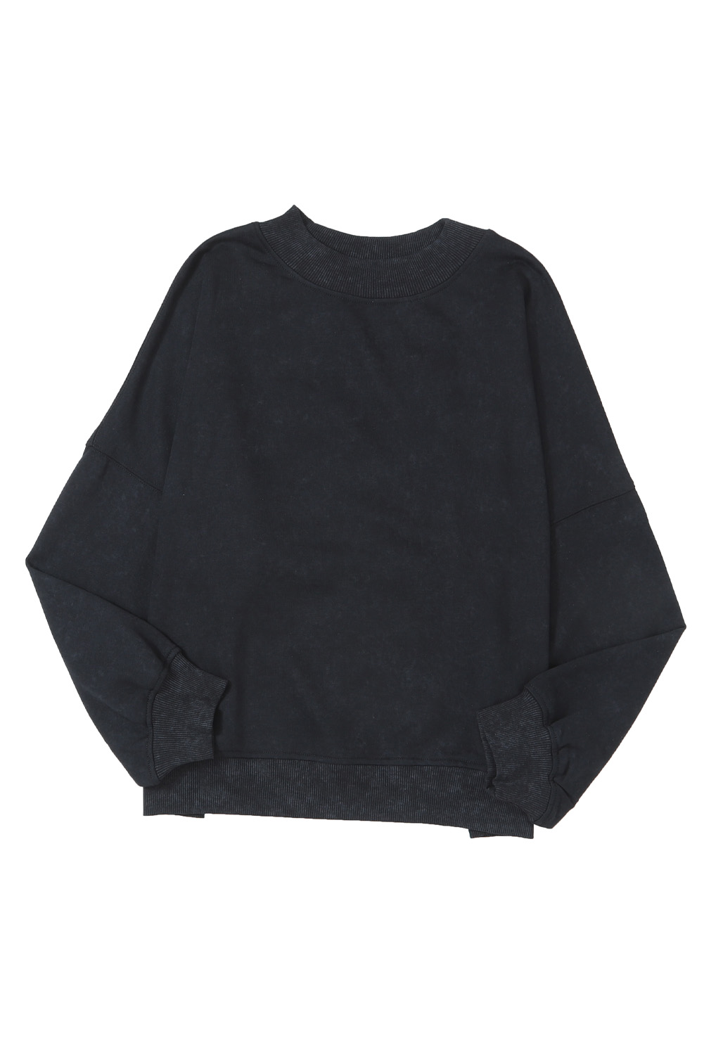 Brown Drop Shoulder Crew Neck Pullover Sweatshirt - loveforevers