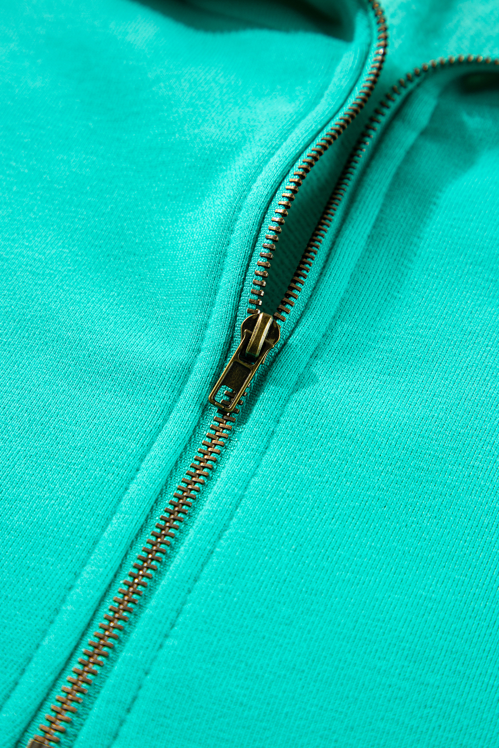 Bonbon Fleece Lined Half Zipper Kangaroo Pockets Loose Hoodie - loveforevers