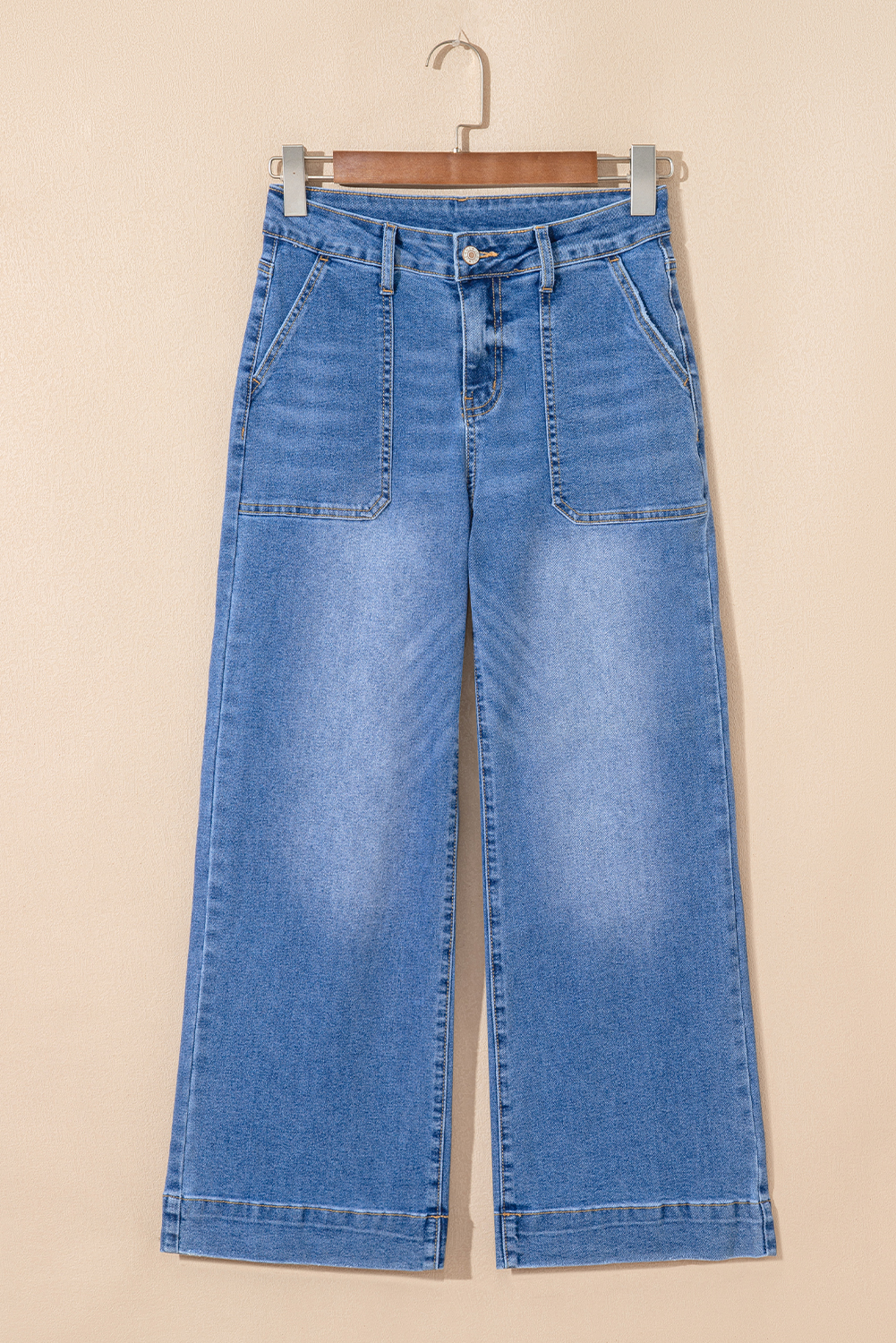 Breen Cropped High Rise Wide Leg Jeans - loveforevers