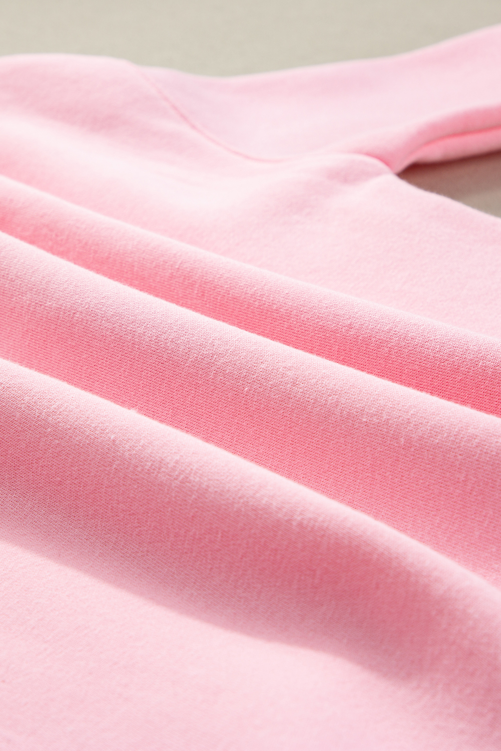 Pink LOVER Puff Print Drop Shoulder Pullover Sweatshirt - loveforevers
