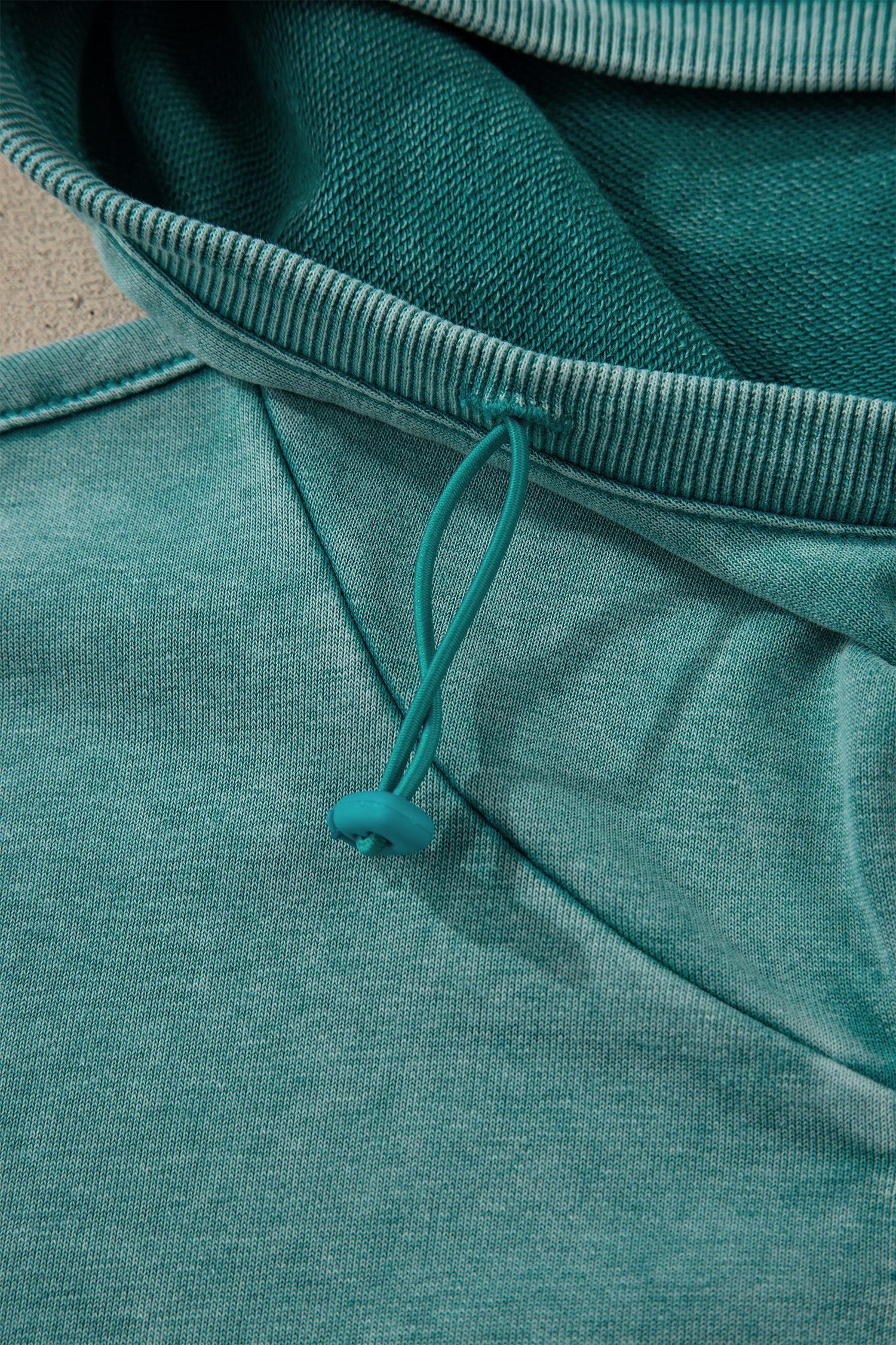Canton Half Zip Kangaroo Pocket Mineral Wash Baggy Hoodie - loveforevers