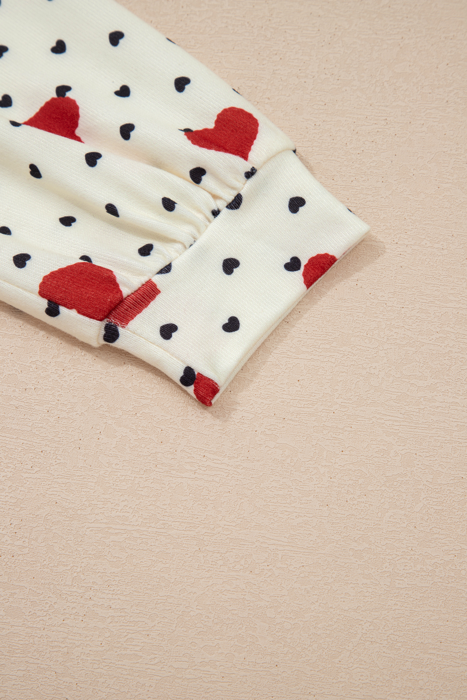 Red Dotted Heart Festive Valentine Blouse - loveforevers
