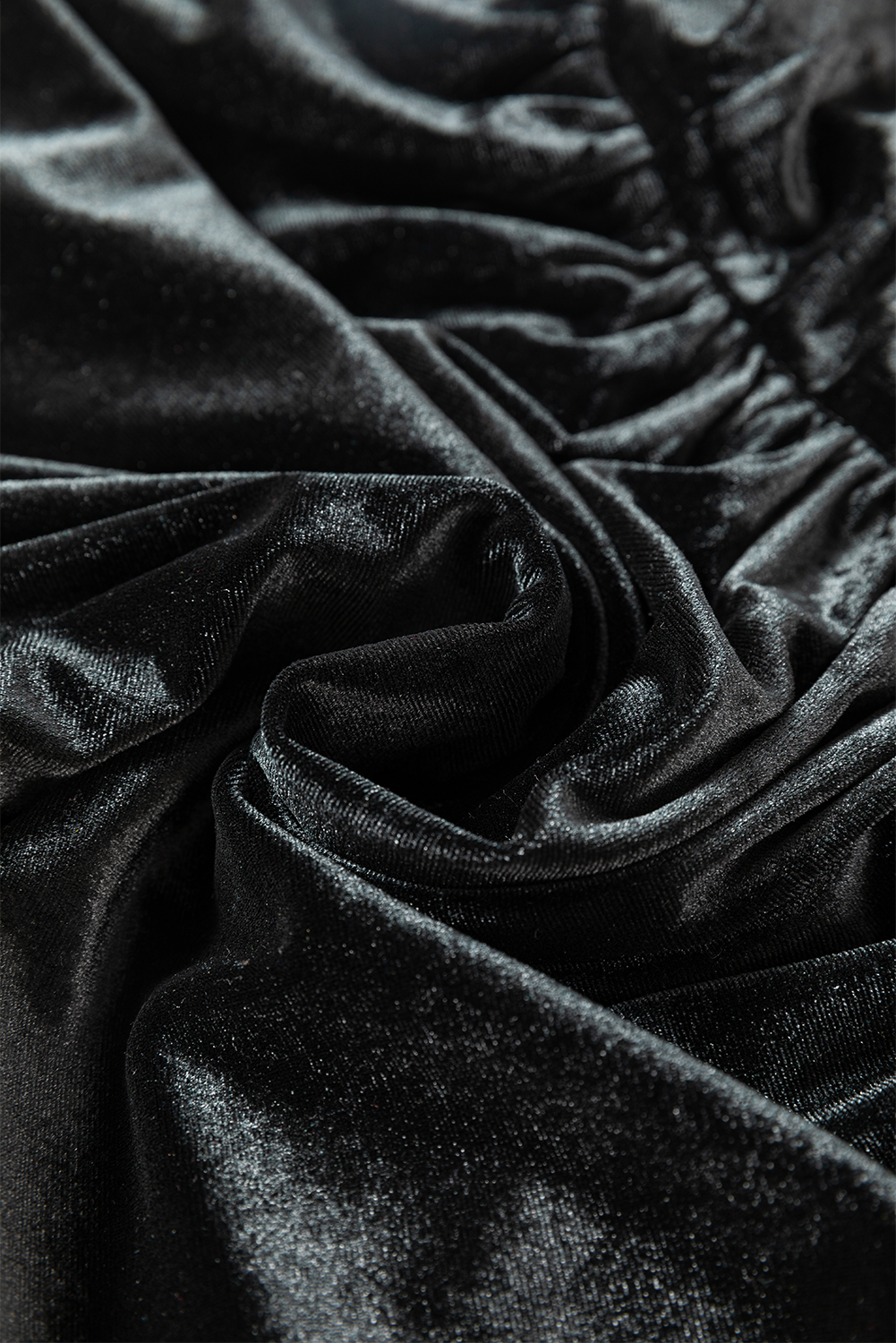 Black Velvet Square Neck Sleeveless High Waist Mini Dress with Pockets - loveforevers