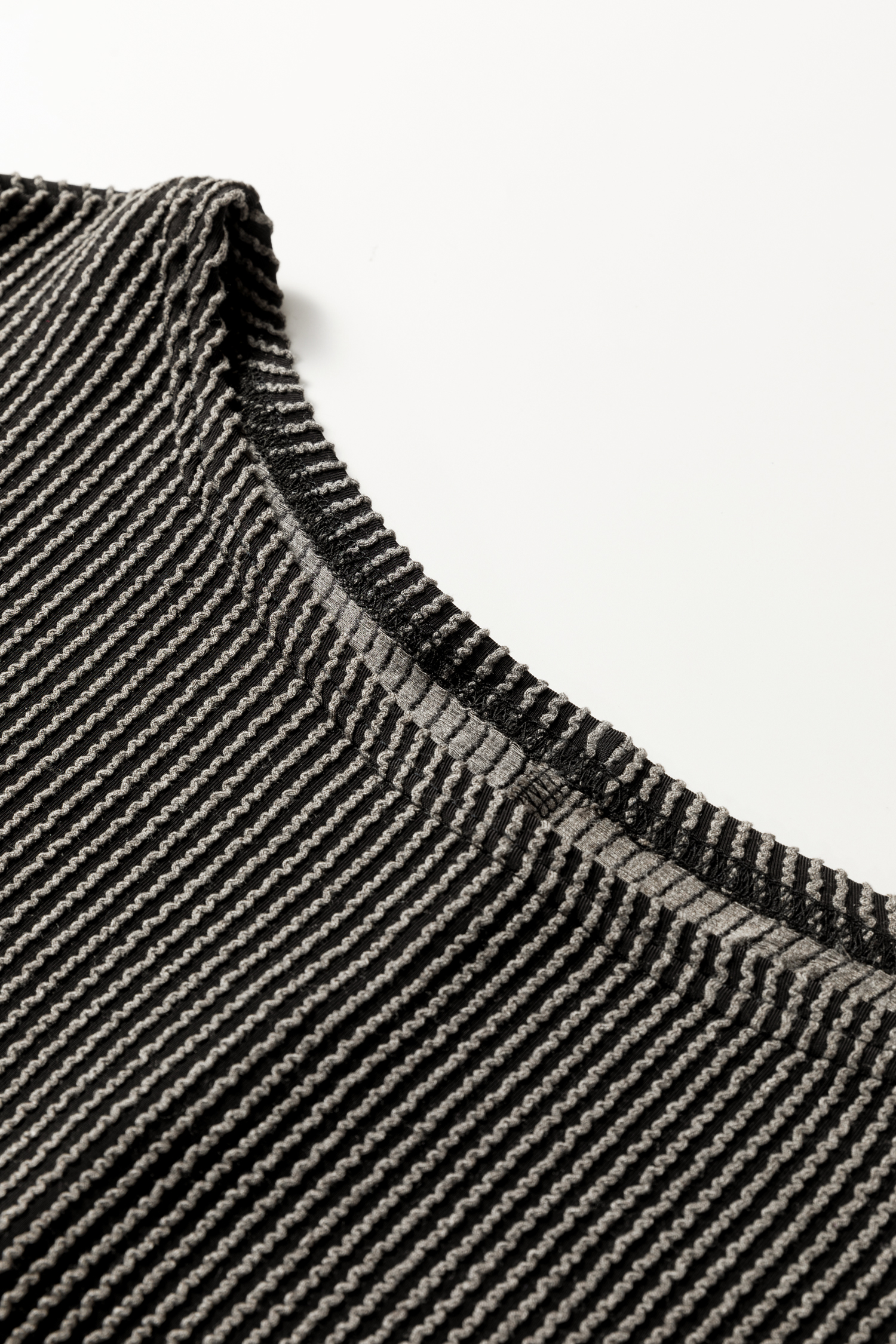 Carbon Grey Twisted Ribbed Dolman Long Sleeve Top - loveforevers