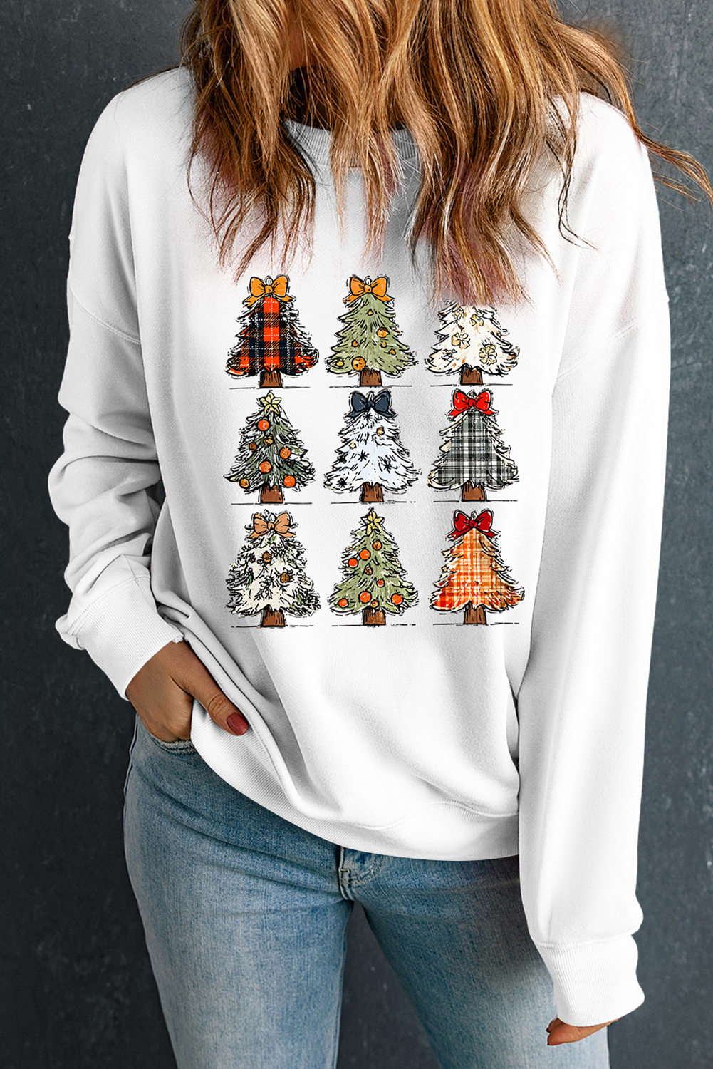 White Christmas PNG Graphic Holiday Sweatshirt - loveforevers