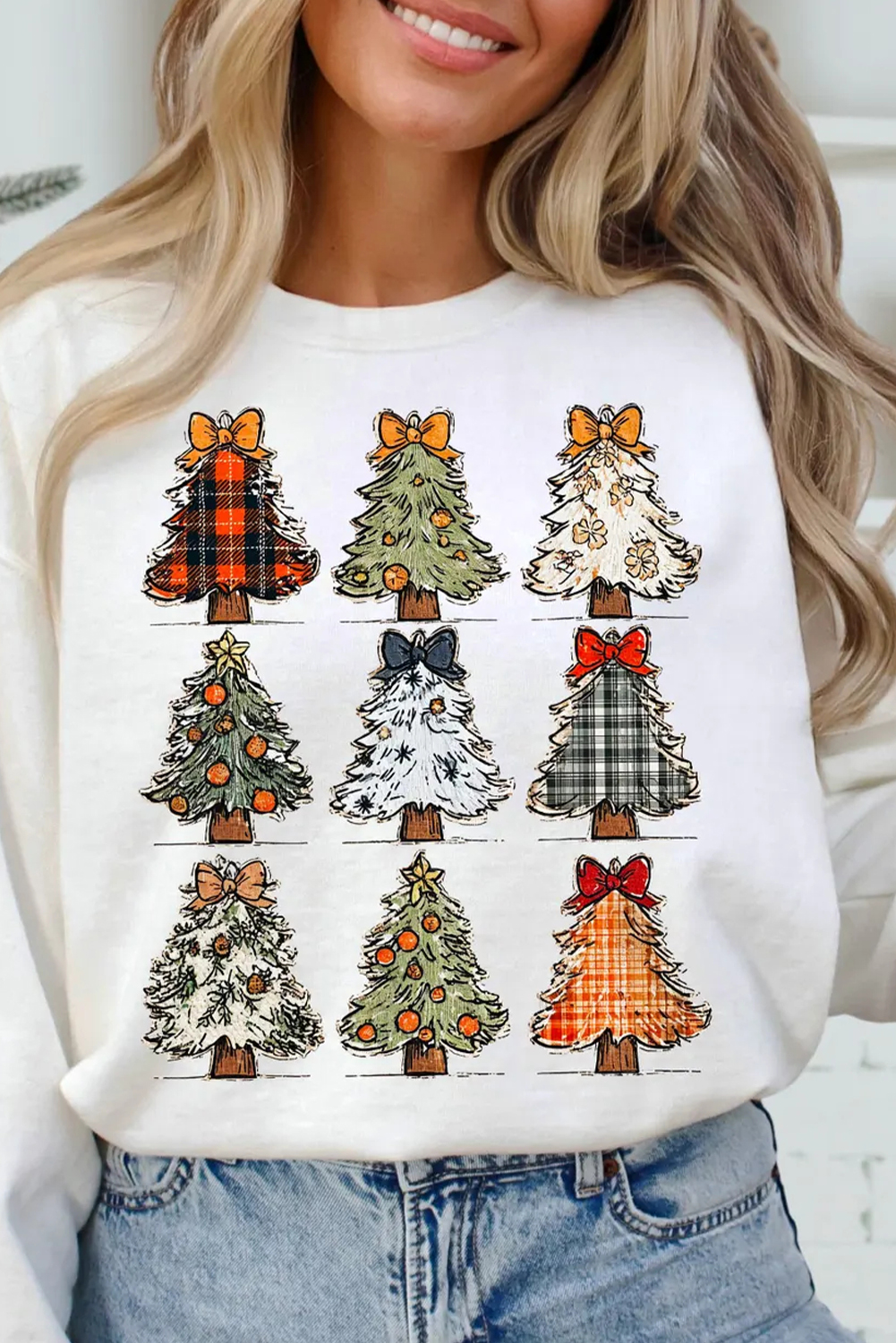 White Christmas PNG Graphic Holiday Sweatshirt - loveforevers
