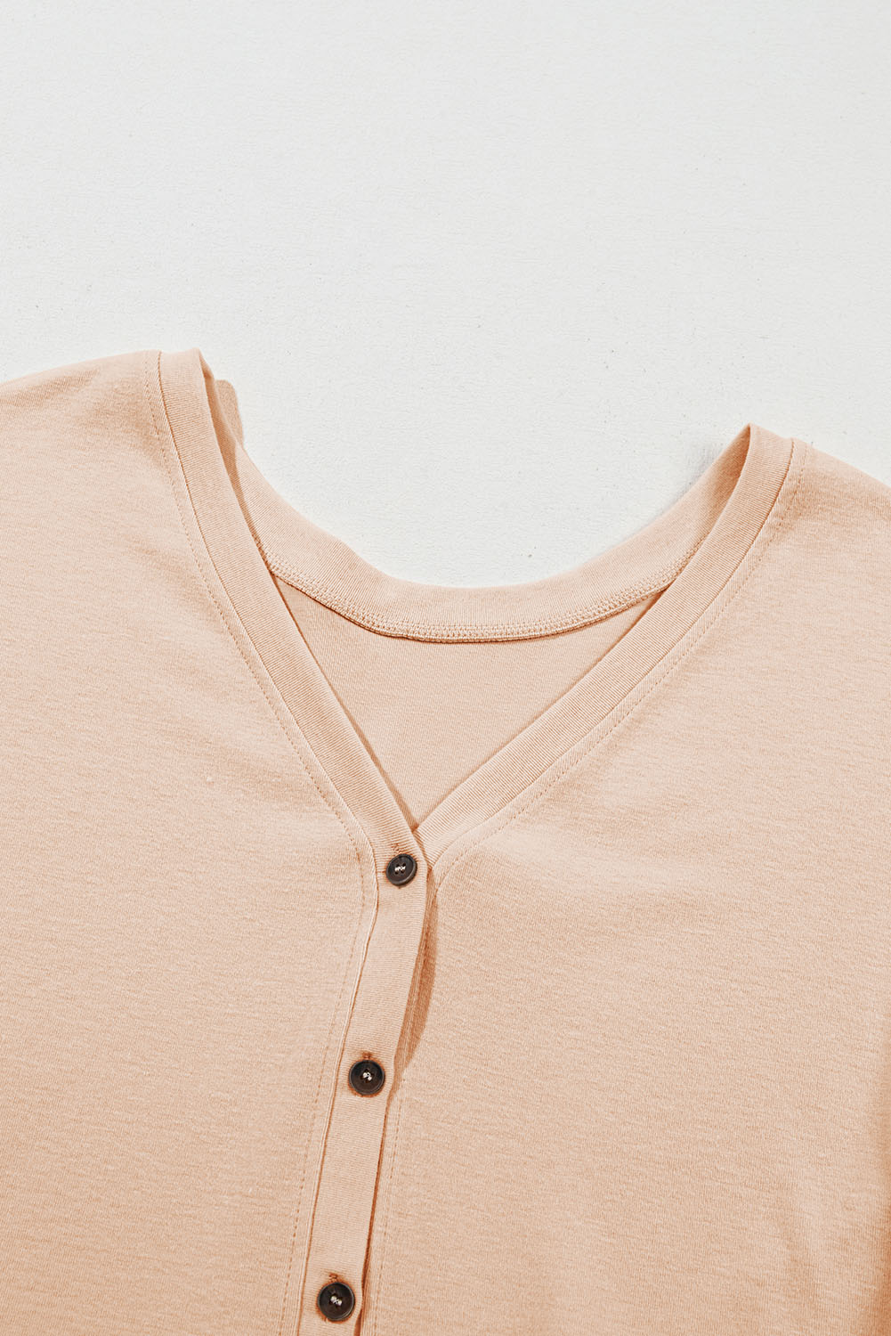 Jet Stream Ruffled V Neck Buttoned V Neck Shirt - loveforevers