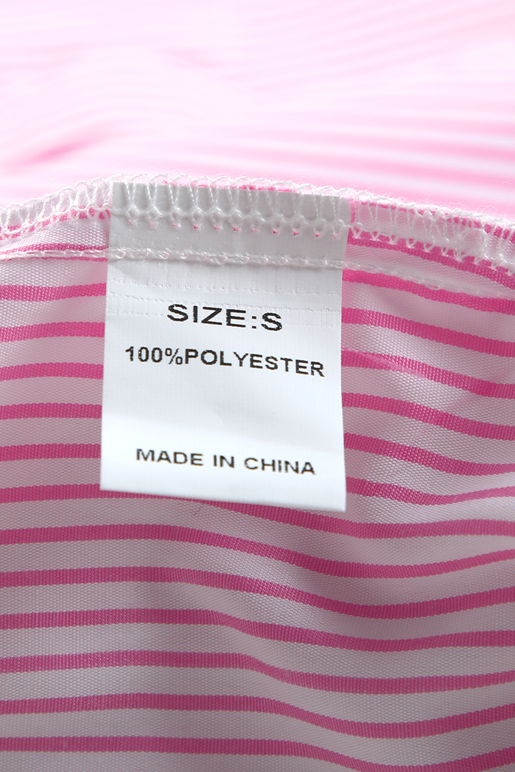 Red Stripe Smocked Cuffed Striped Boyfriend Shirt with Pocket - loveforevers