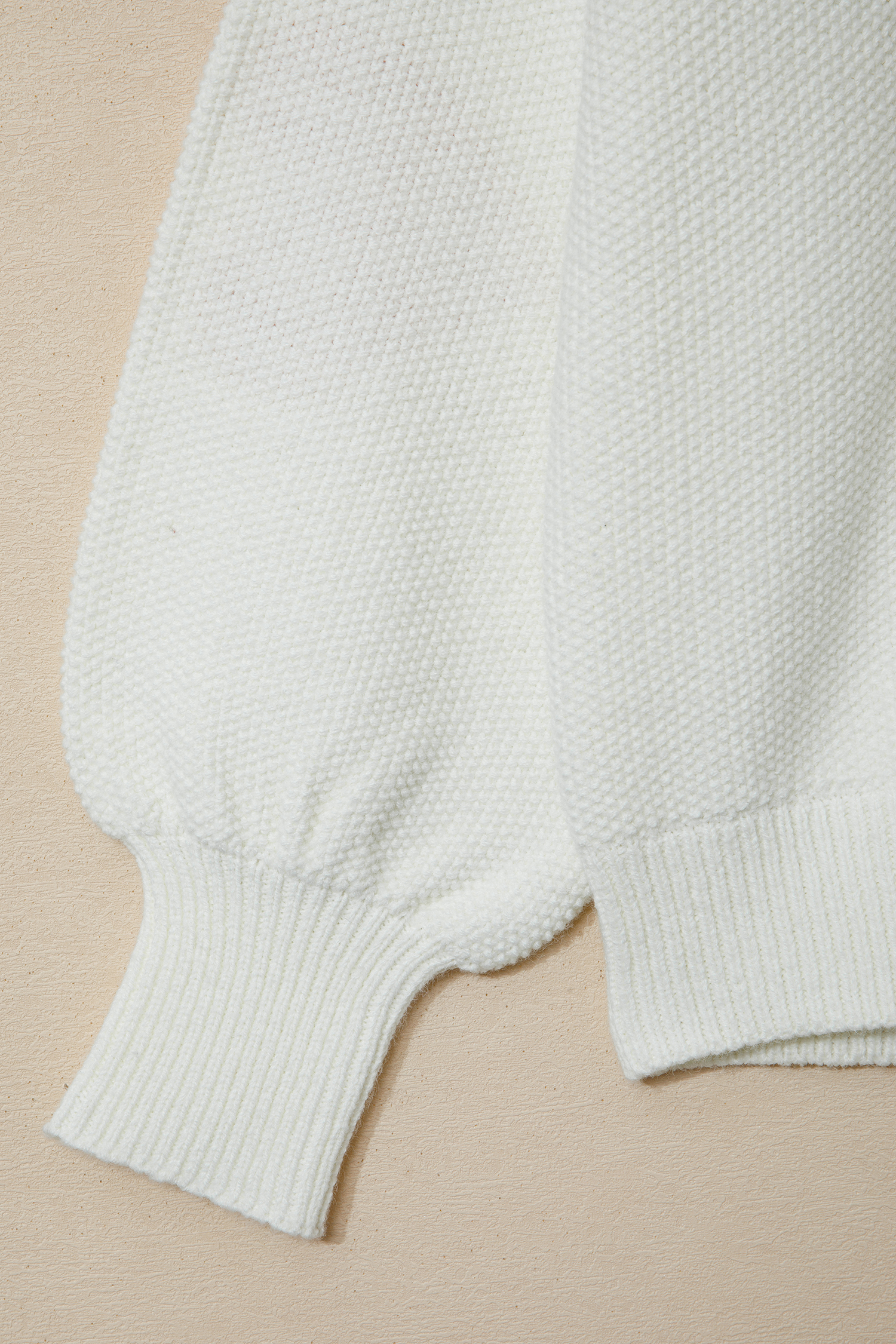 White Chenille Graphic Drop Shoulder Holiday Sweater - loveforevers