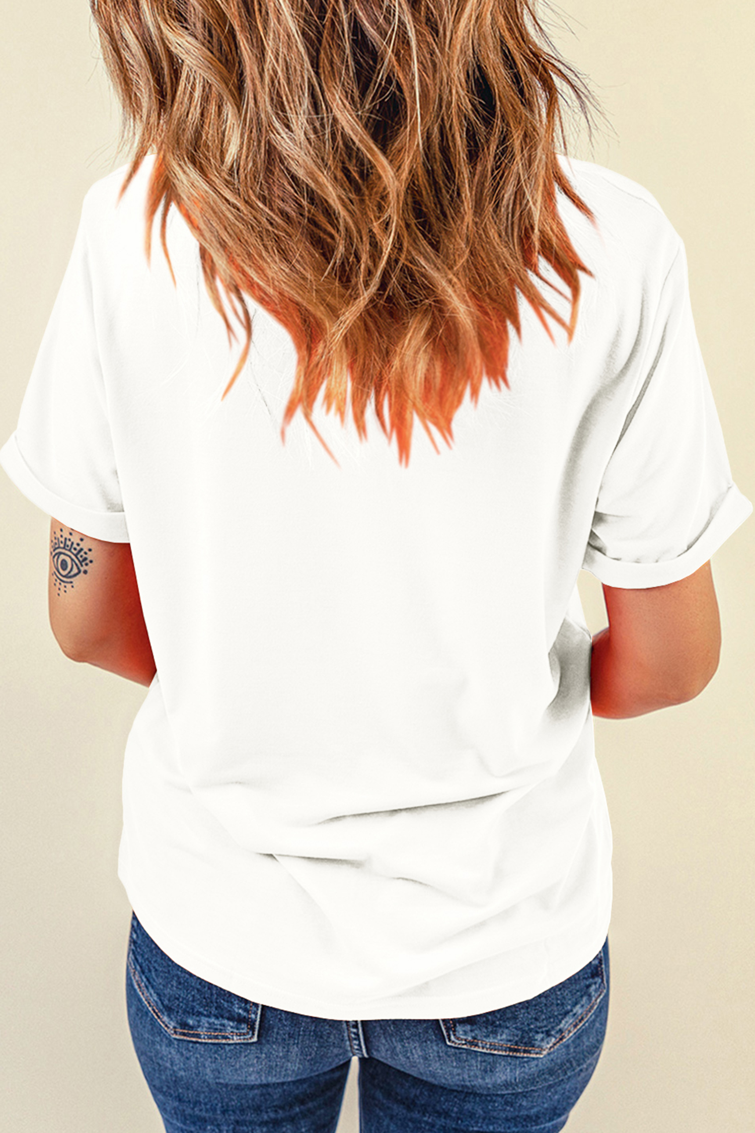 White LUCKY CHARM Shimmery Print St Patricks Day Clover T Shirt - loveforevers