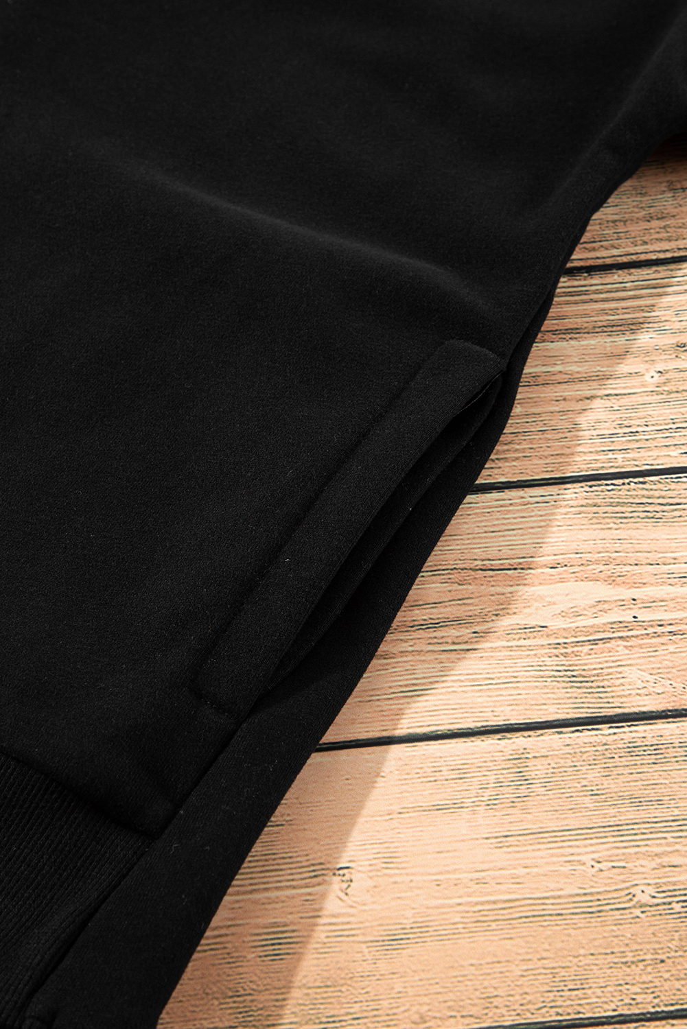 Grass Green Solid Fleece Lined Drop Shoulder High Low Sweatshirt - loveforevers