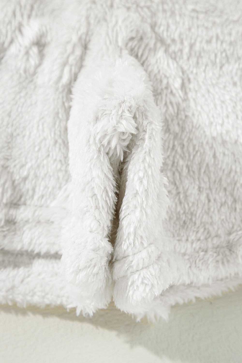 Light Grey Textured Leopard Fleece Loose Two Piece Lounge Set - loveforevers