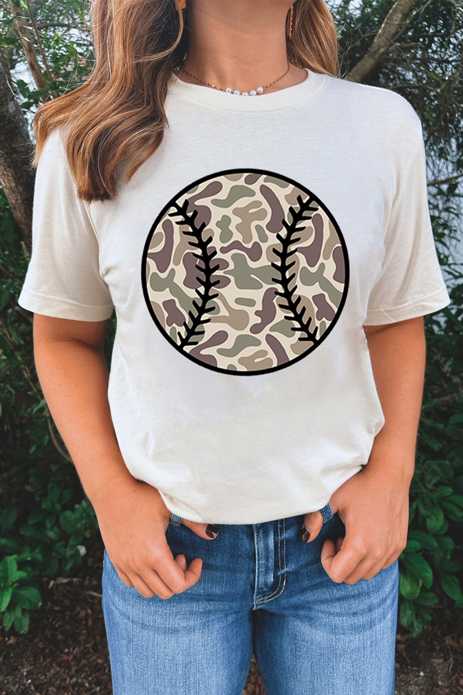 Pink Camouflage Baseball Dropped Shoulder Sweatshirt - loveforevers