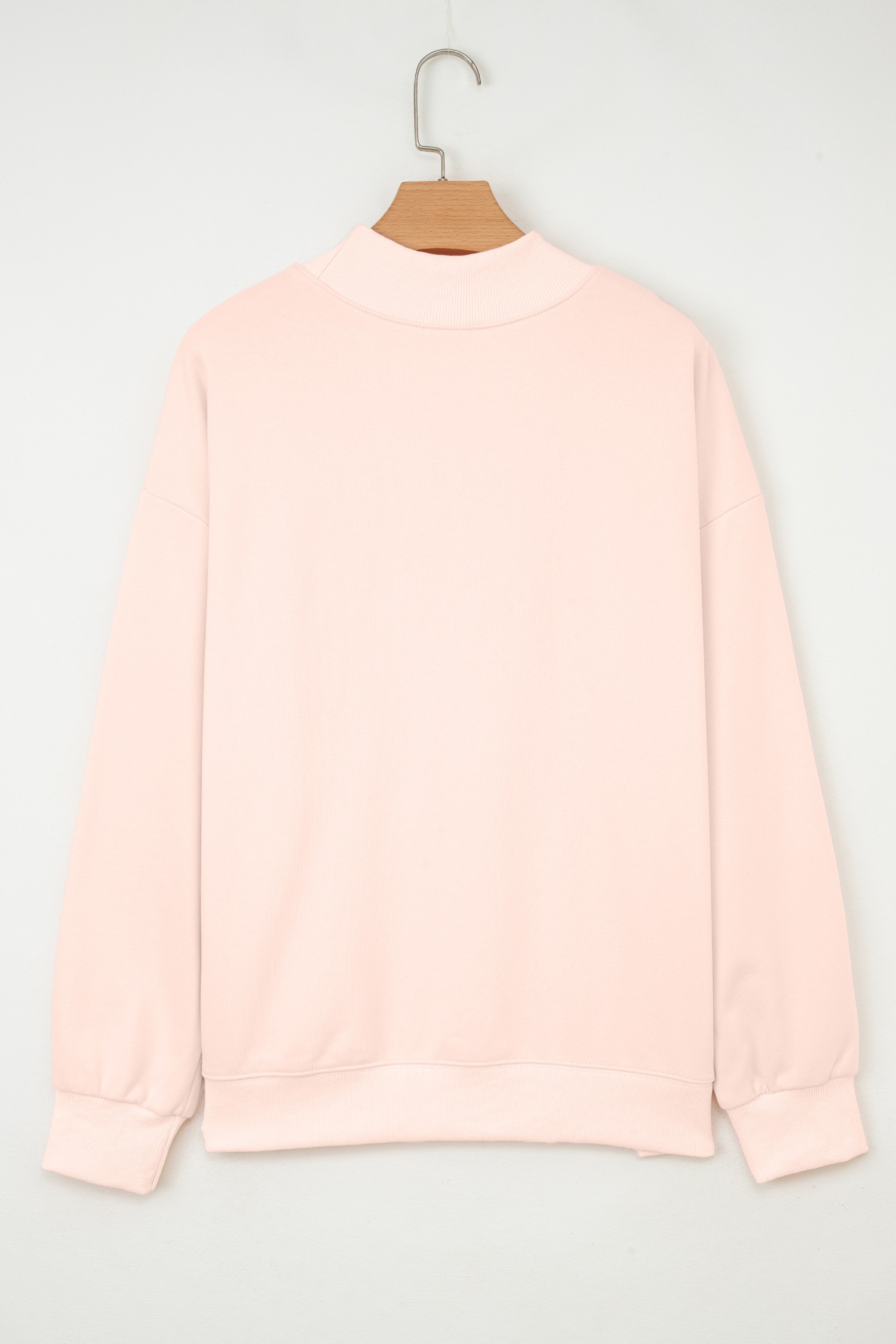 Apricot Pink Bubble Gum Bunny Chenille Patch Sweatshirt - loveforevers