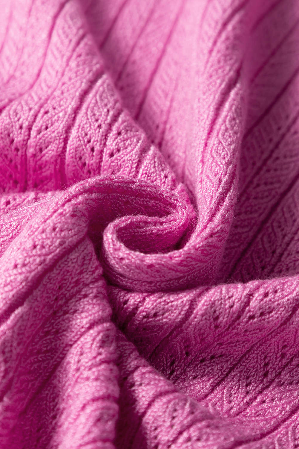 Phalaenopsis Textured Square Neck Half Sleeve Knitted Top - loveforevers