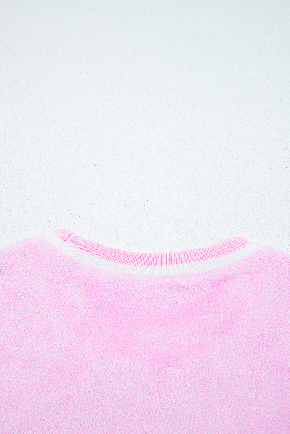 Sachet Pink Sequin Chenille MERRY Graphic Plush Pullover - loveforevers