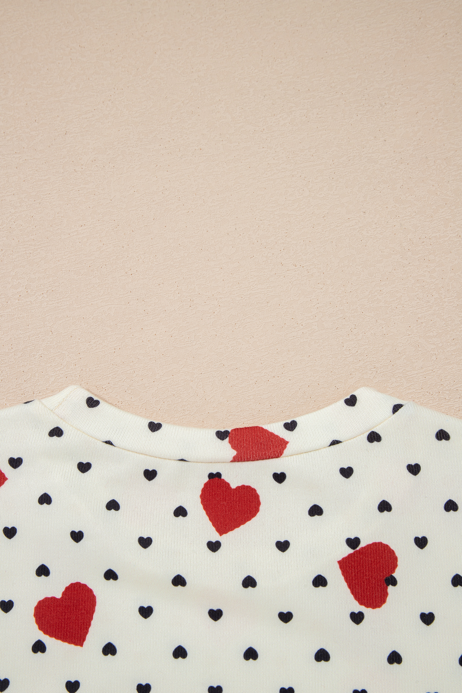 Red Dotted Heart Festive Valentine Blouse - loveforevers