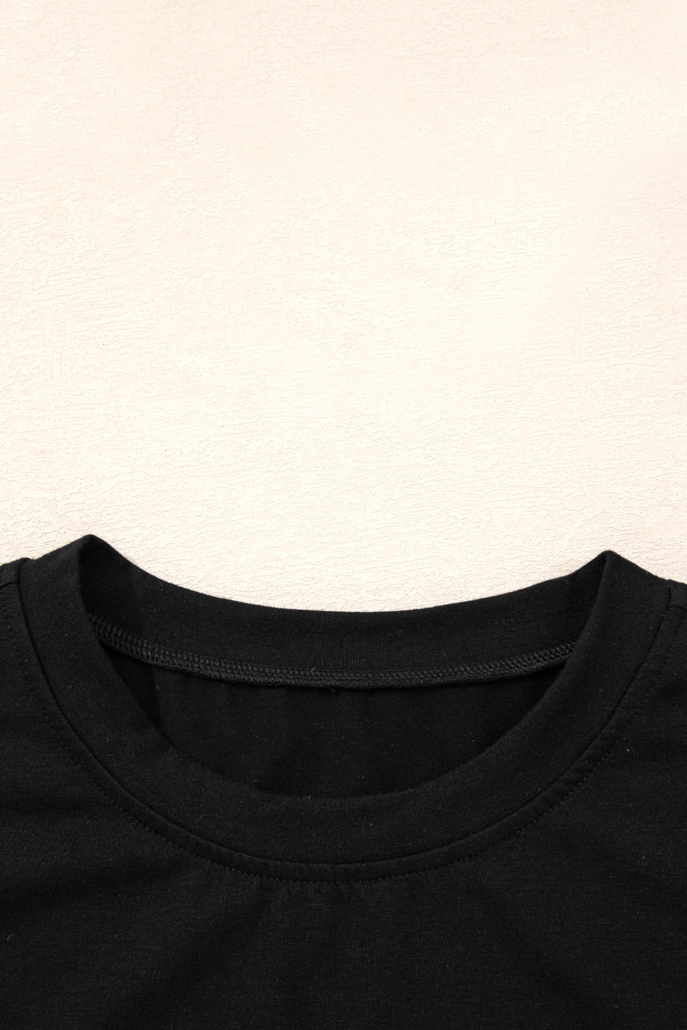 Black Lace Long Sleeve Insert Drop Shoulder Tee - loveforevers