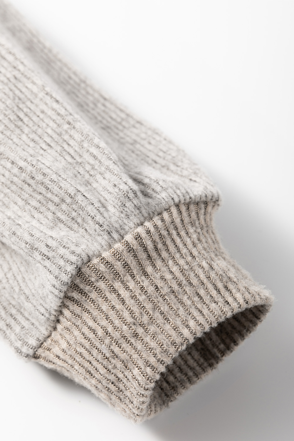 Contrast Ribbed Loose Fit Long Sleeve Top - loveforevers