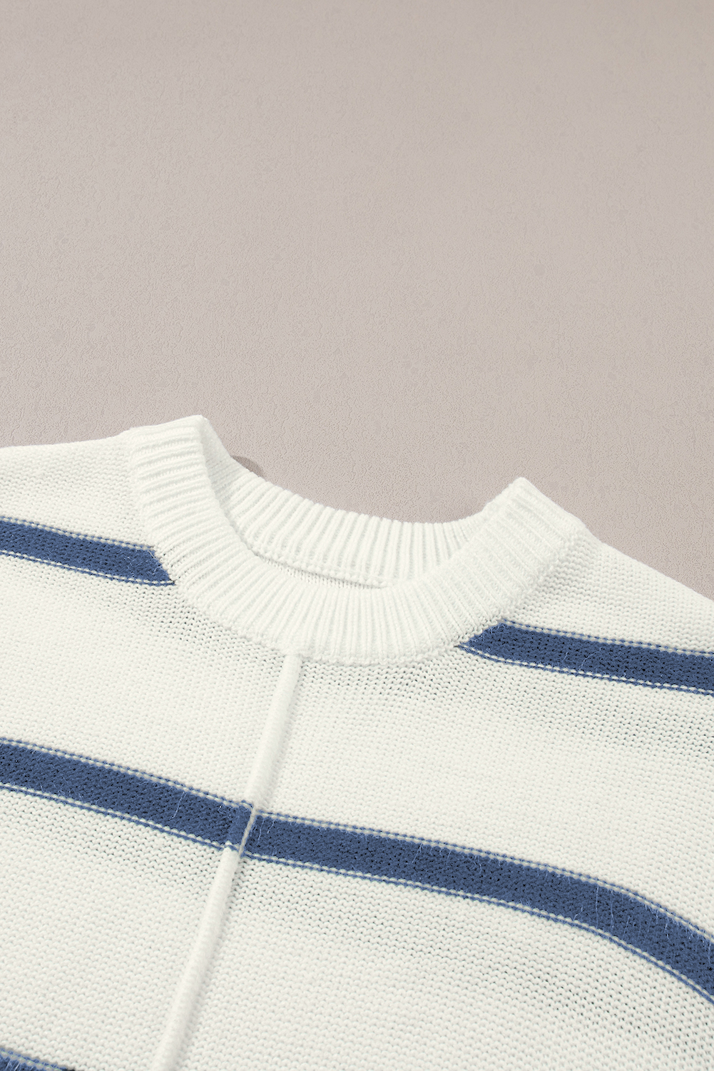 Blue Striped Batwing Sleeve Sweater Tee - loveforevers