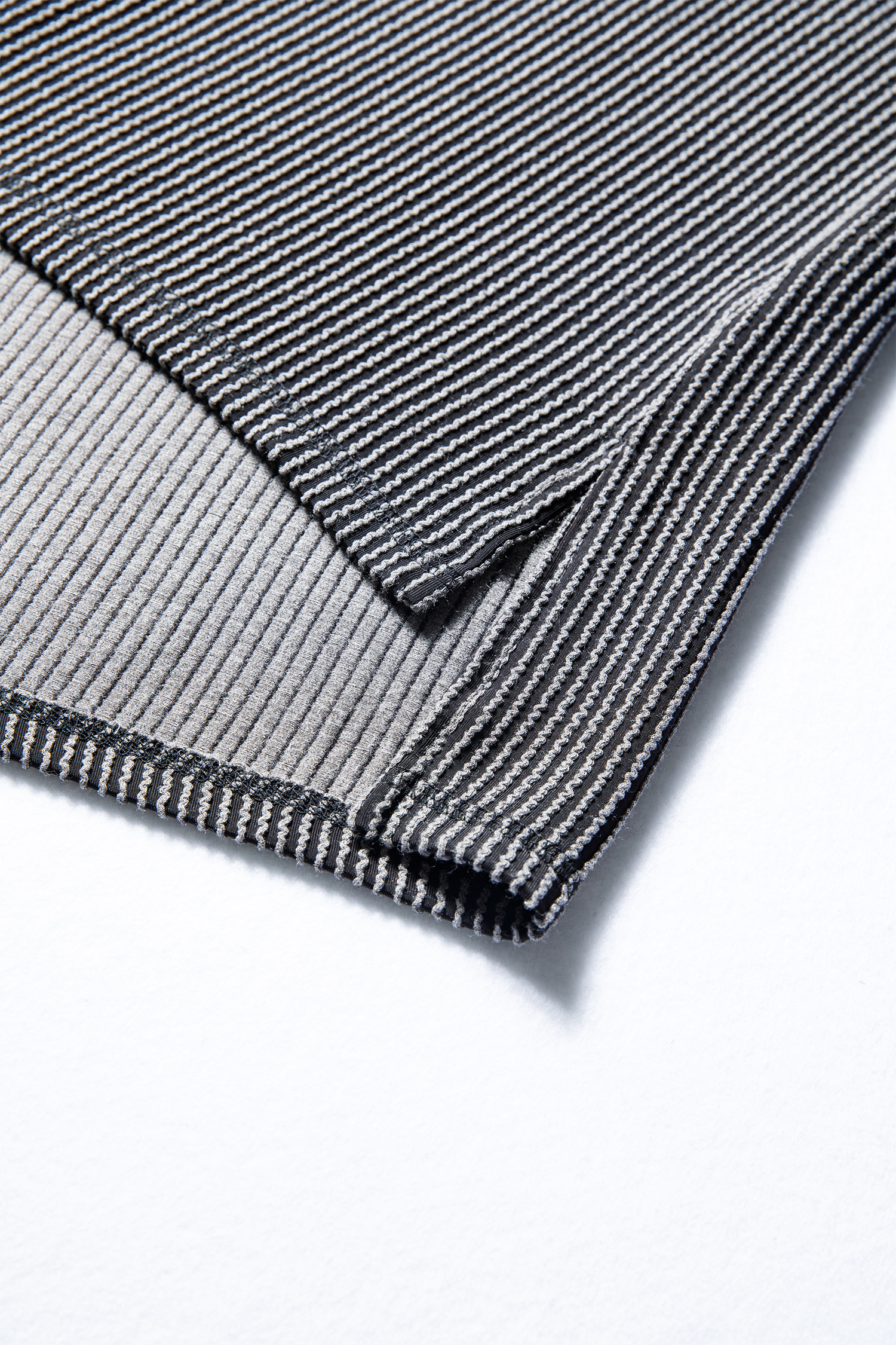 Dark Khaki Twist Ribbed Exposed Seam Detail Long Sleeve Loose Top - loveforevers