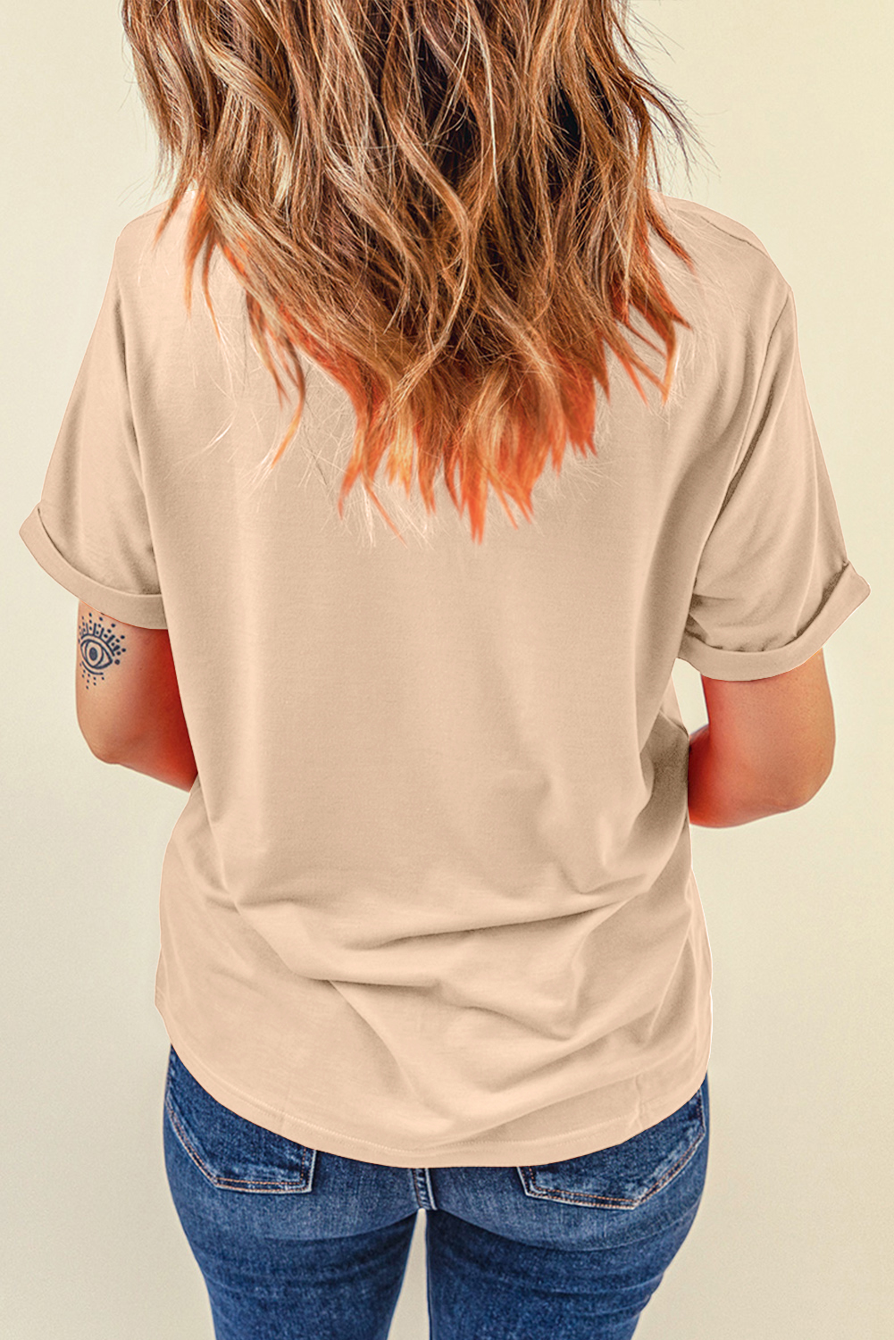 Khaki Sequin Turkey Patched Thanksgiving Graphic Tee - loveforevers