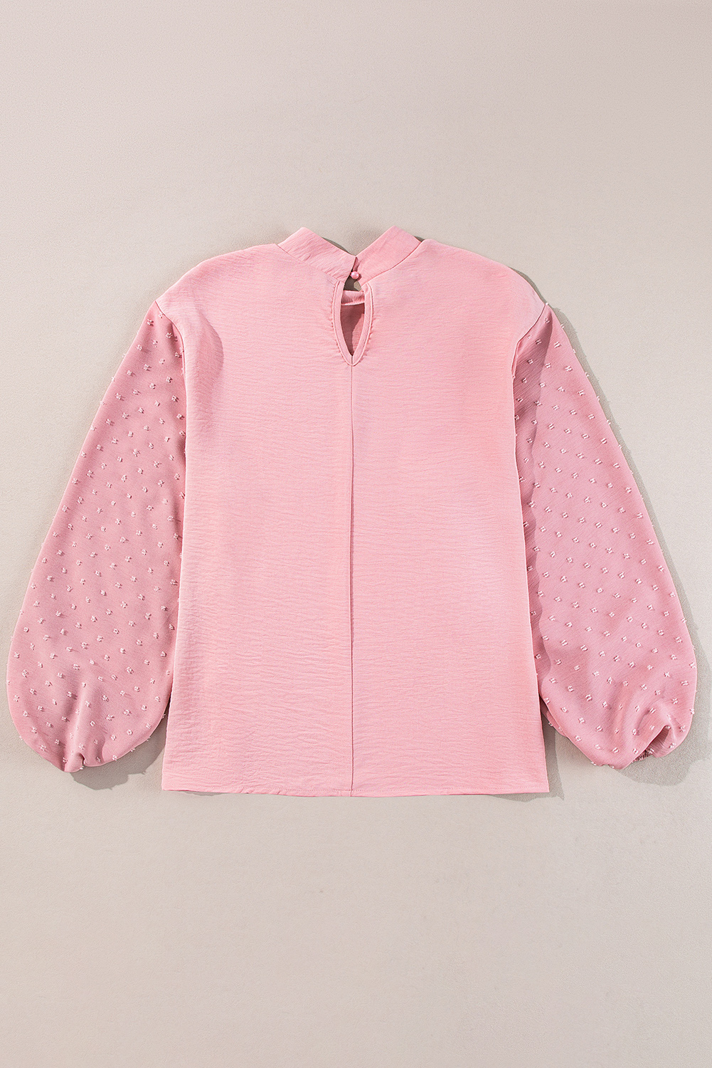 Skobeloff Swiss Dot Balloon Sleeve Loose Blouse - loveforevers